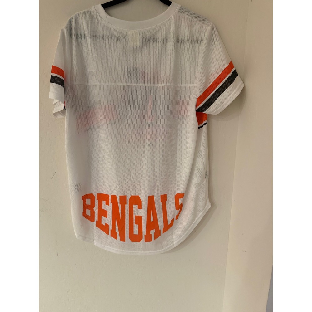 Women's Ultra Game NFL Cincinnati Bengals Mesh Jersey/T-shirt Size XL NWT - Picture 2 of 8